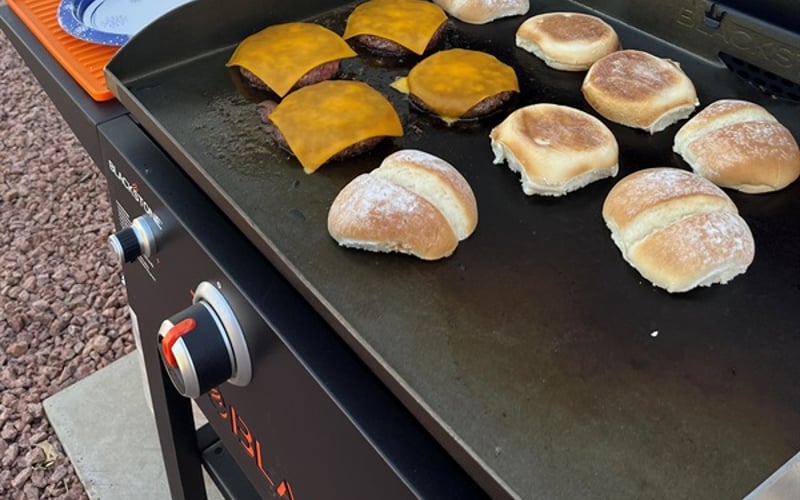 Bring your groceries and griddle on the Blackstone with a view